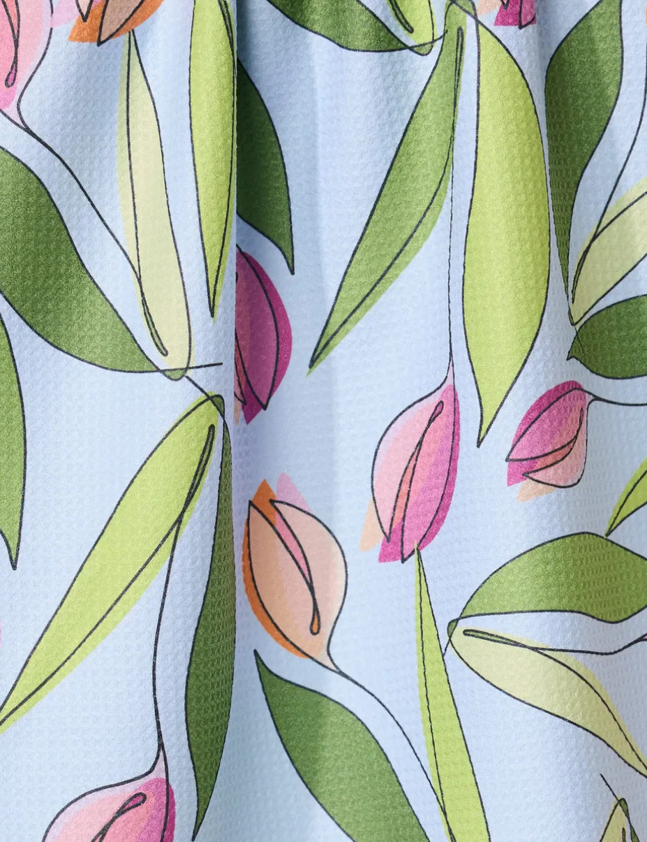 May Flowers Tea Towel