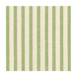 Melograno Stripe Sage-paper Linen Paper Linen Cocktail Napkin - Package Of 15_Caspari_19371CG-GRN