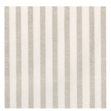 Melograno Stripe Taupe-paper Linen Paper Linen Cocktail Napkin - Package Of 15_Caspari_19370CG-BEE