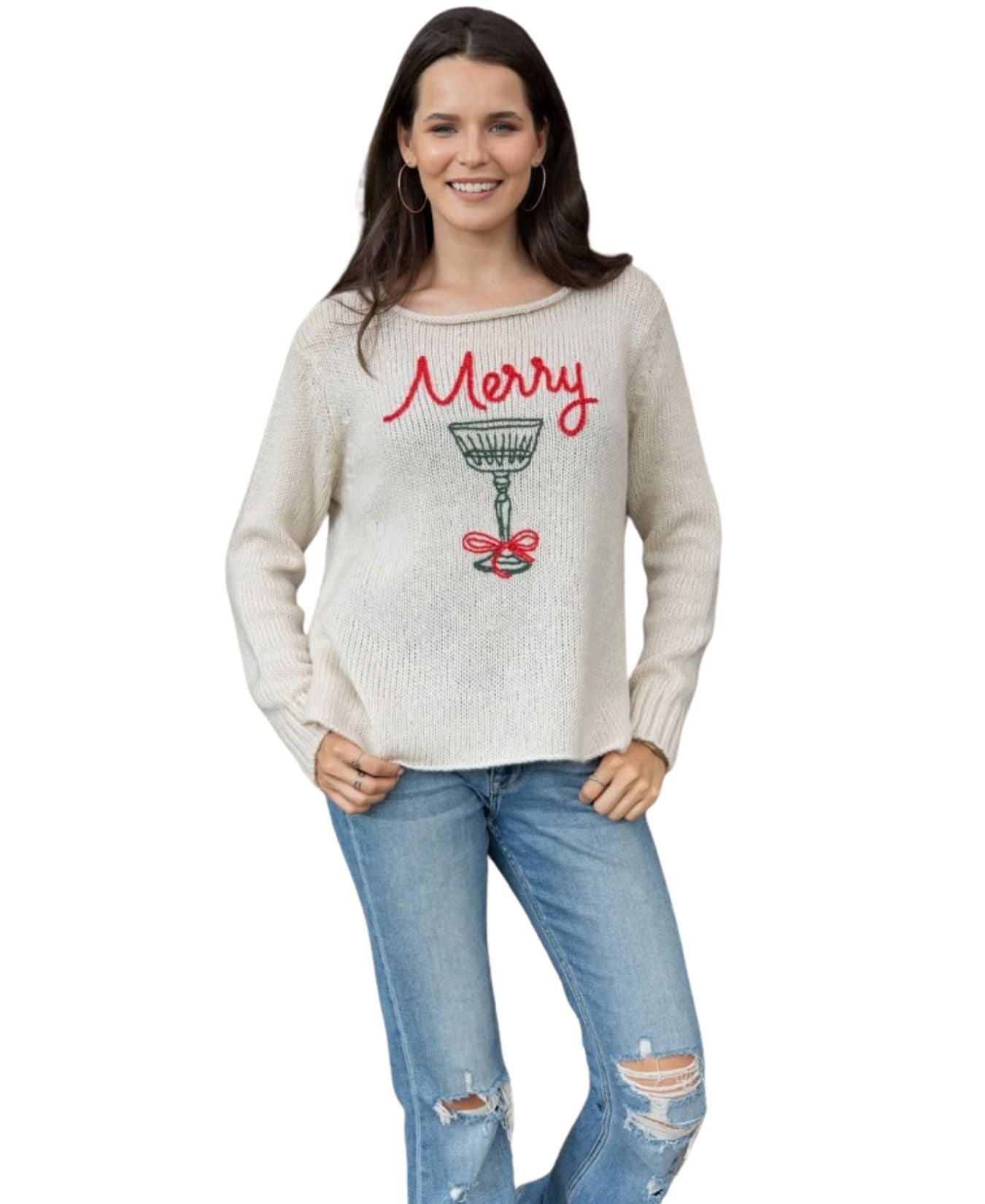 Merry Cocktail Crew Chunky Sweater_Woodenships_K57YPE3W416