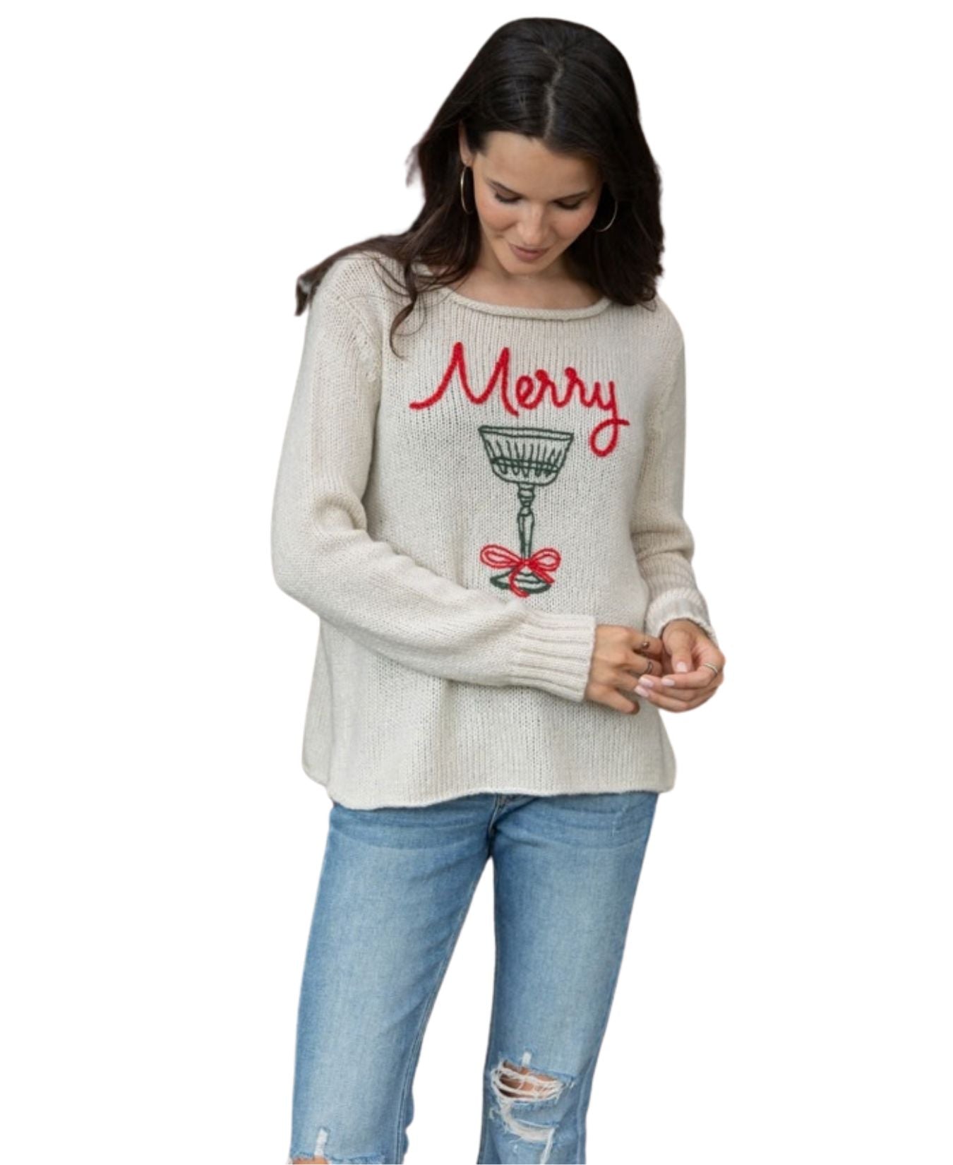 Merry Cocktail Crew Chunky Sweater_Woodenships_K57YPE3W416