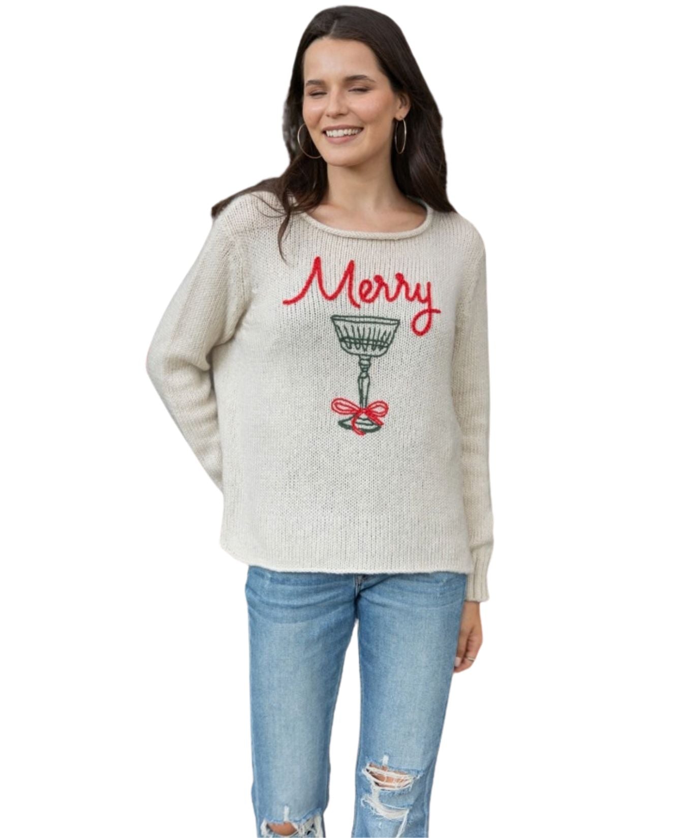 Merry Cocktail Crew Chunky Sweater_Woodenships_K57YPE3W416