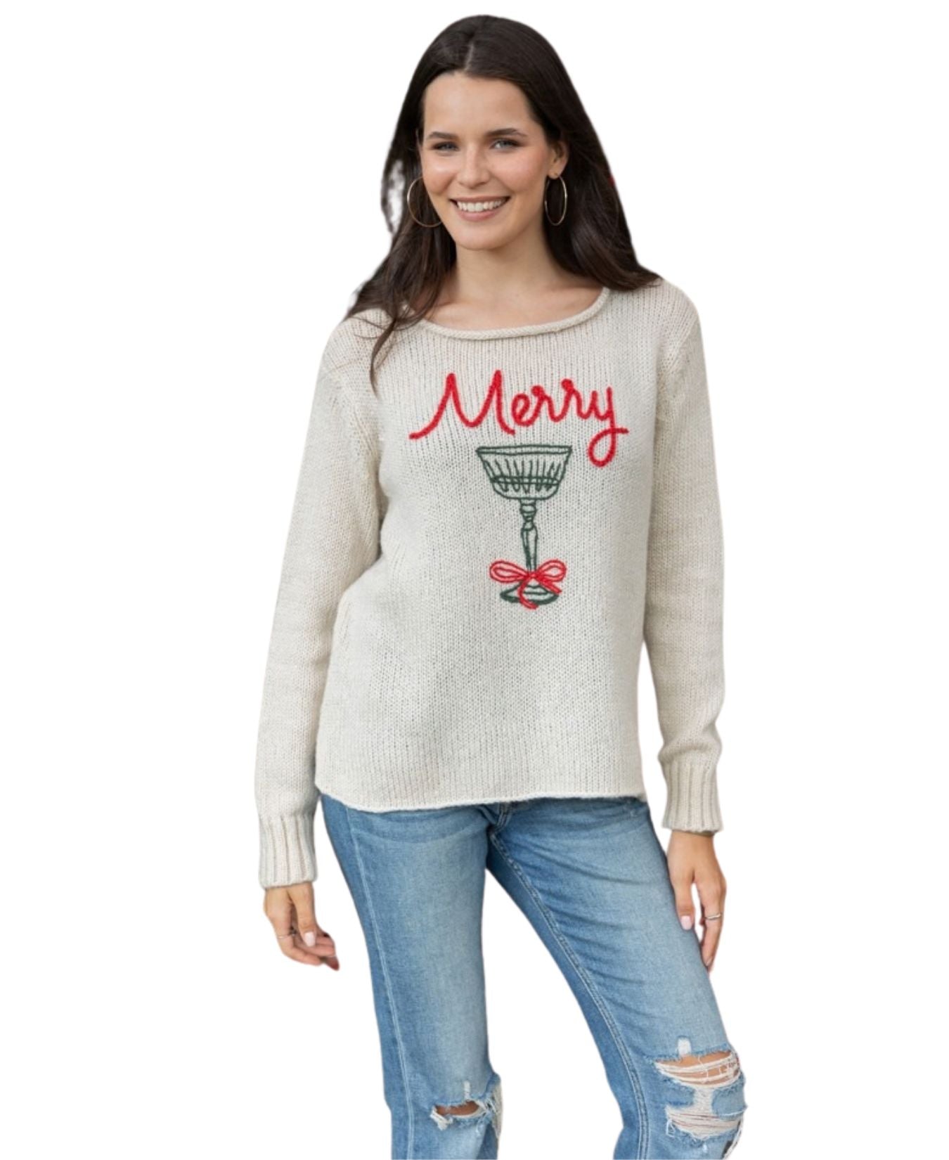 Merry Cocktail Crew Chunky Sweater_Woodenships_K57YPE3W416