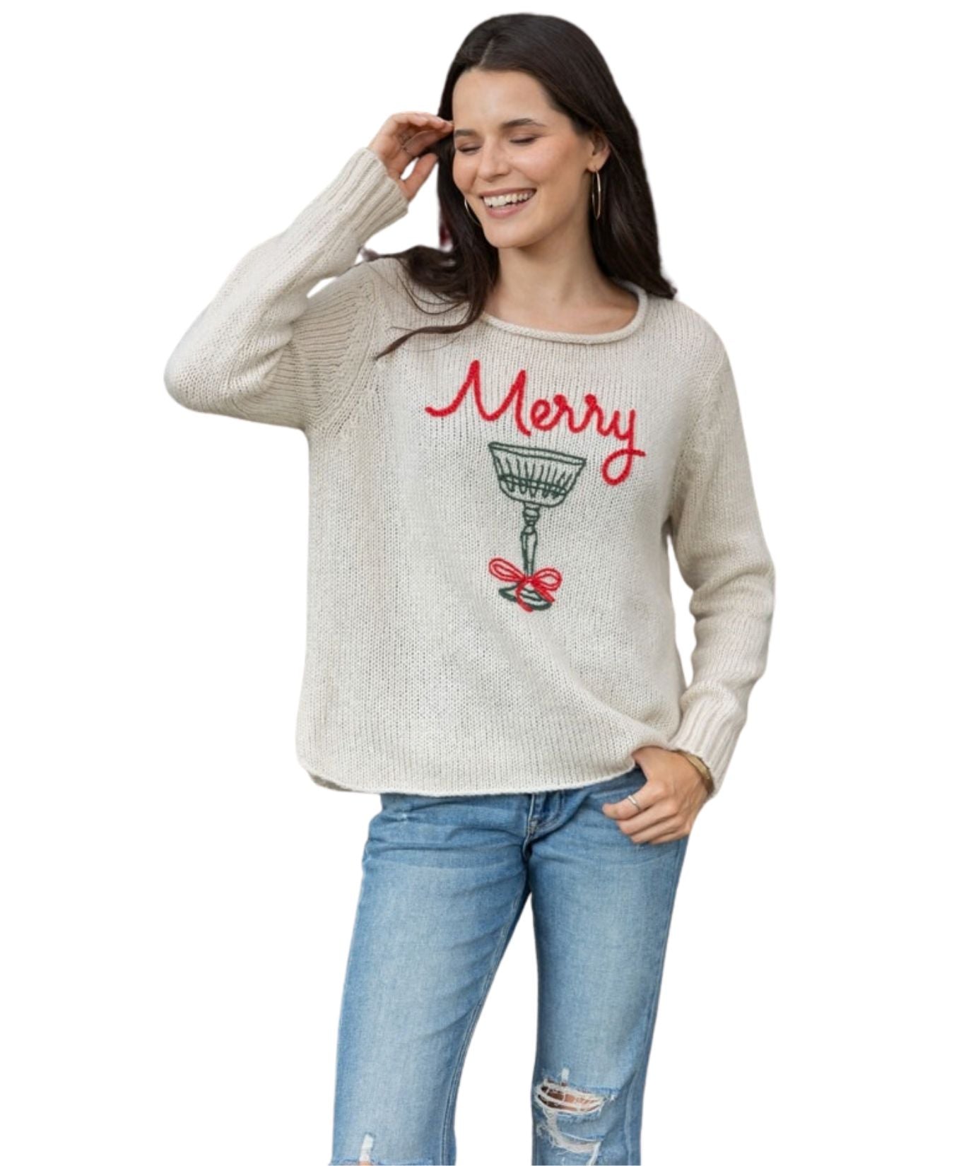 Merry Cocktail Crew Chunky Sweater_Woodenships_K57YPE3W416