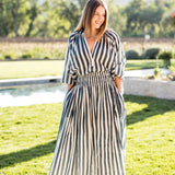 Porto Popover Navy Stripe