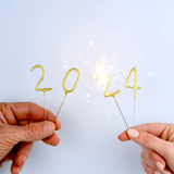 Mini 4" Gold Number Sparkler Wand Card - Singles-Tops Malibu-74035