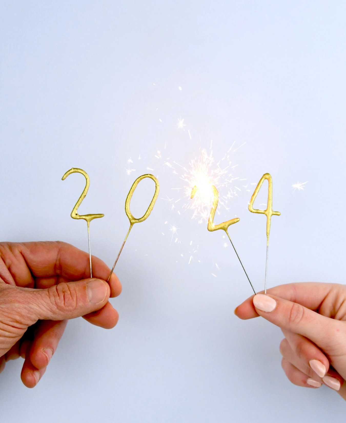 Mini 4" Gold Number Sparkler Wand Card - Singles-Tops Malibu-74035