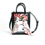 Mini Calista Clear + Red and Black Paisley Twillionaire-Hampton Road Design