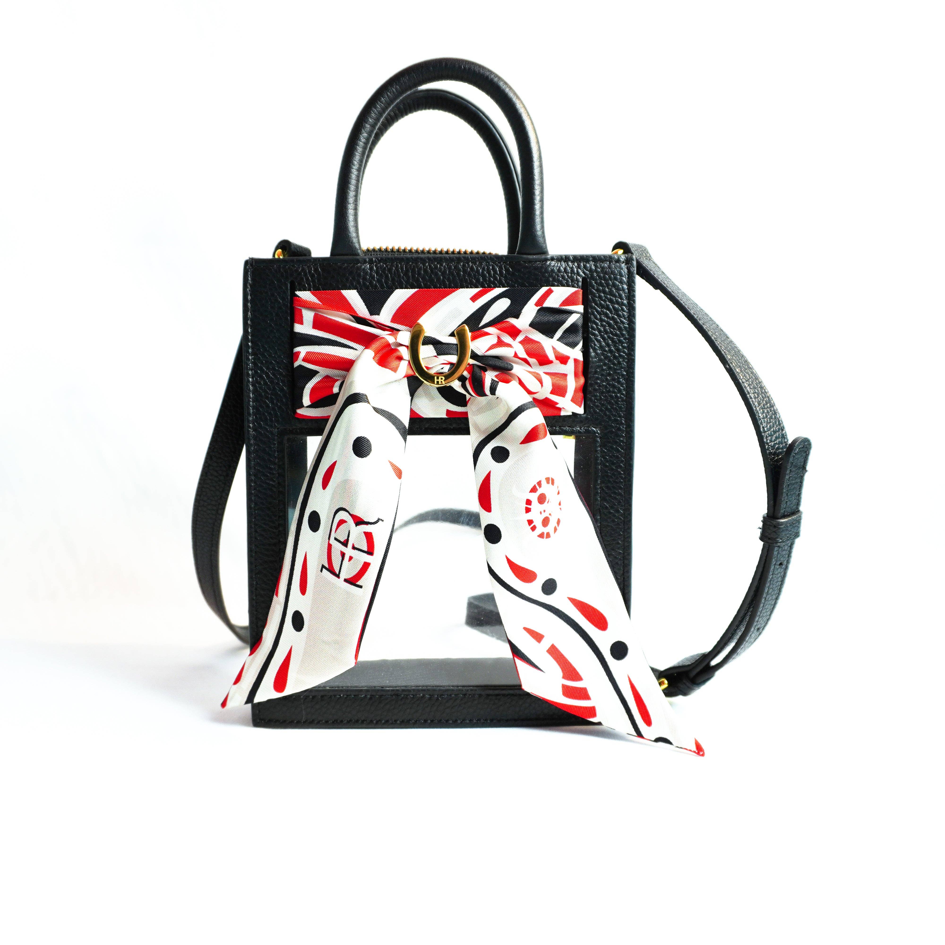 Mini Calista Clear + Red and Black Paisley Twillionaire-Hampton Road Design