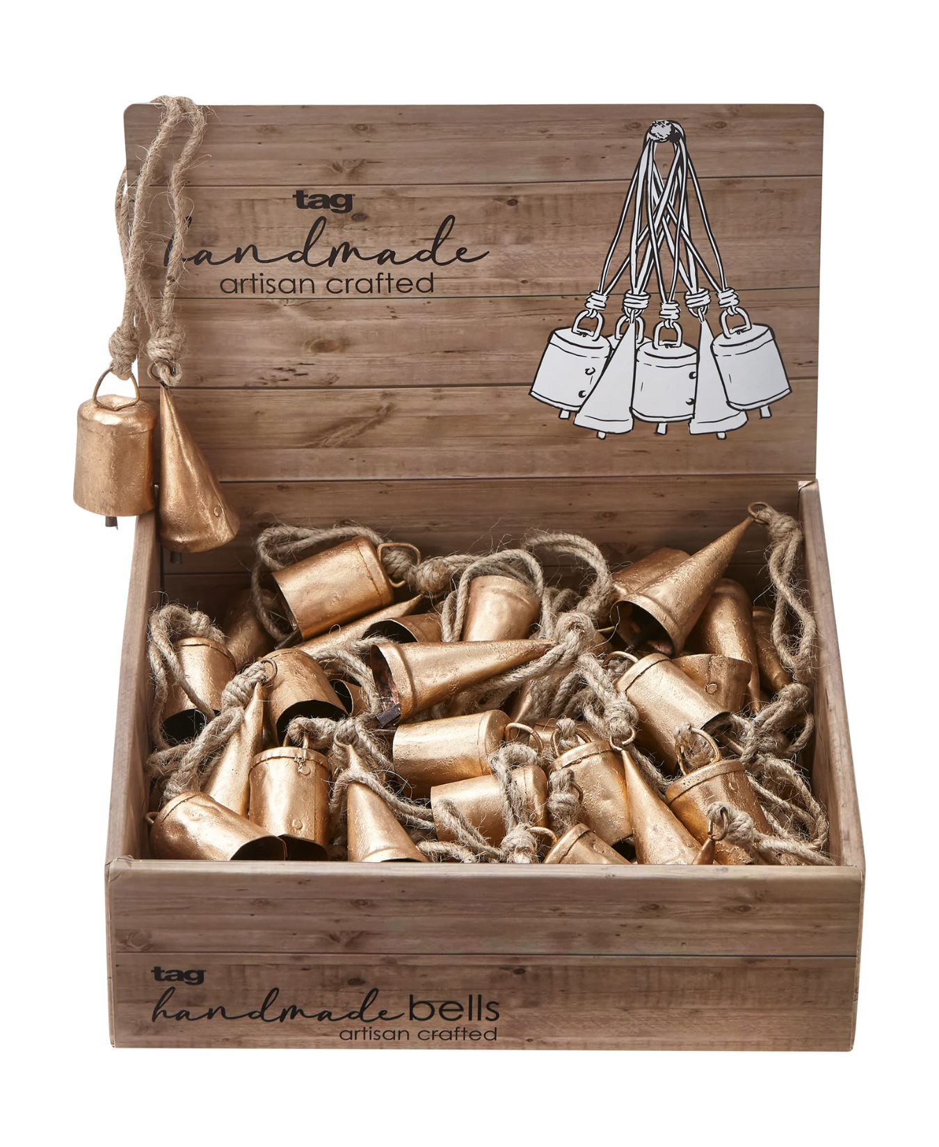 Mini Hanging Bells Assortment of 48-Tag-G14882
