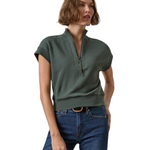 Mock Neck Top With Zip_Lilla P_PA3540