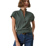 Mock Neck Top With Zip_Lilla P_PA3540