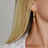 Bamboo Hoop Earrings