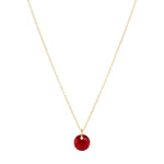 16" Necklace Gold -Reflection Small Charm_ENewton_N16GREFLSM01