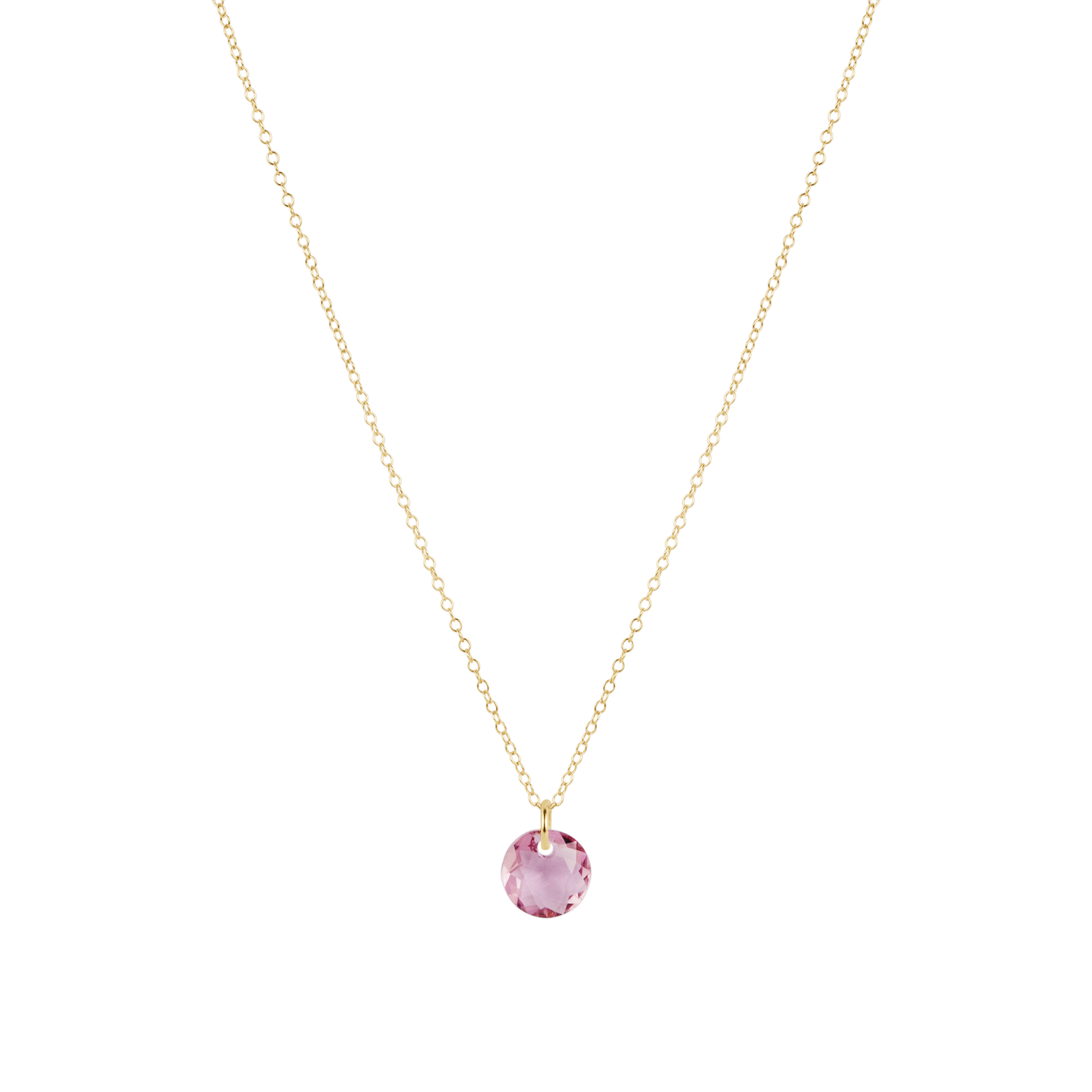 16" Necklace Gold -Reflection Small Charm