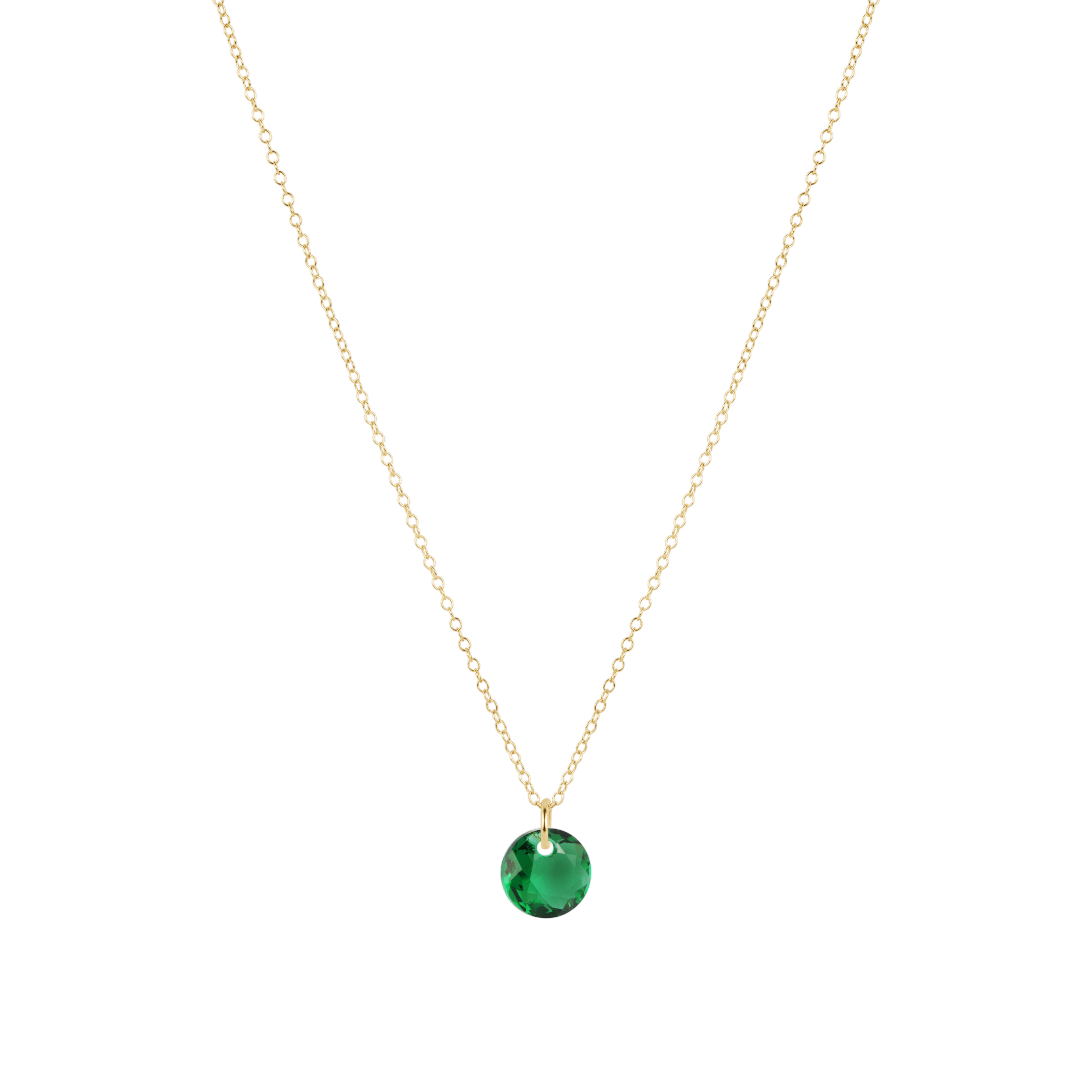 16" Necklace Gold -Reflection Small Charm