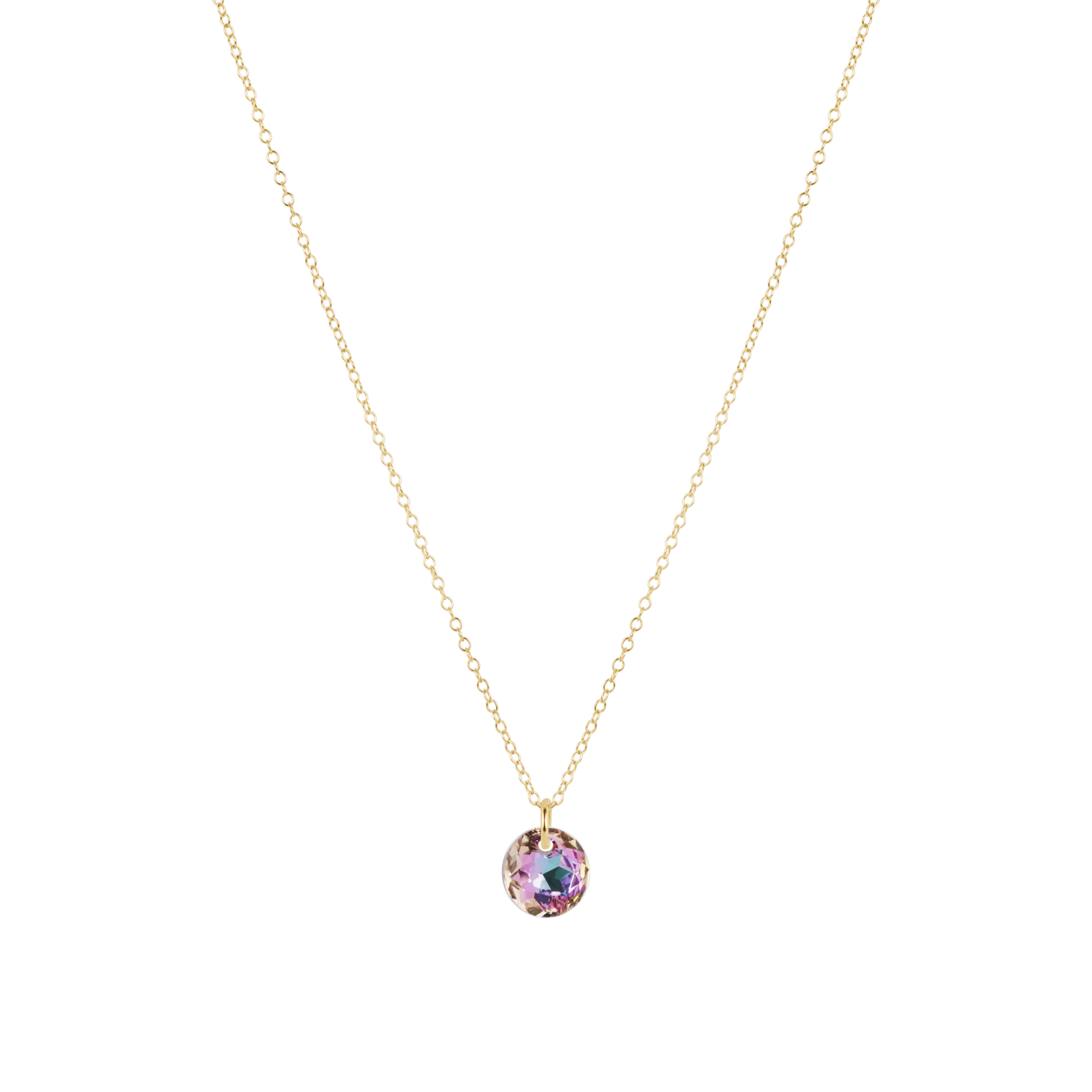 16" Necklace Gold -Reflection Small Charm