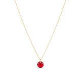 16" Necklace Gold -Reflection Small Charm
