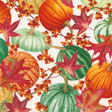 Gourds And Leaves Cocktail Napkins