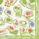 Mahjong Green Napkin Cocktail