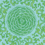Indigo Garden Guest Towel | Jade/Turquoise