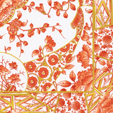 Gilded Porcelain Coral Cocktail Napkin