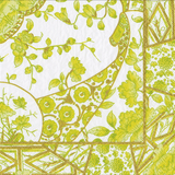Gilded Porcelain Chartreuse Luncheon Napkin