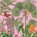 Paradise Garden Pink Cocktail Napkin