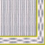 Boho Stripes Grey Luncheon Napkin