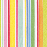 Cabanas Stripe Bright Cocktail Napkin