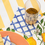 Blue Lattice Cocktail Napkin | Pack of 20