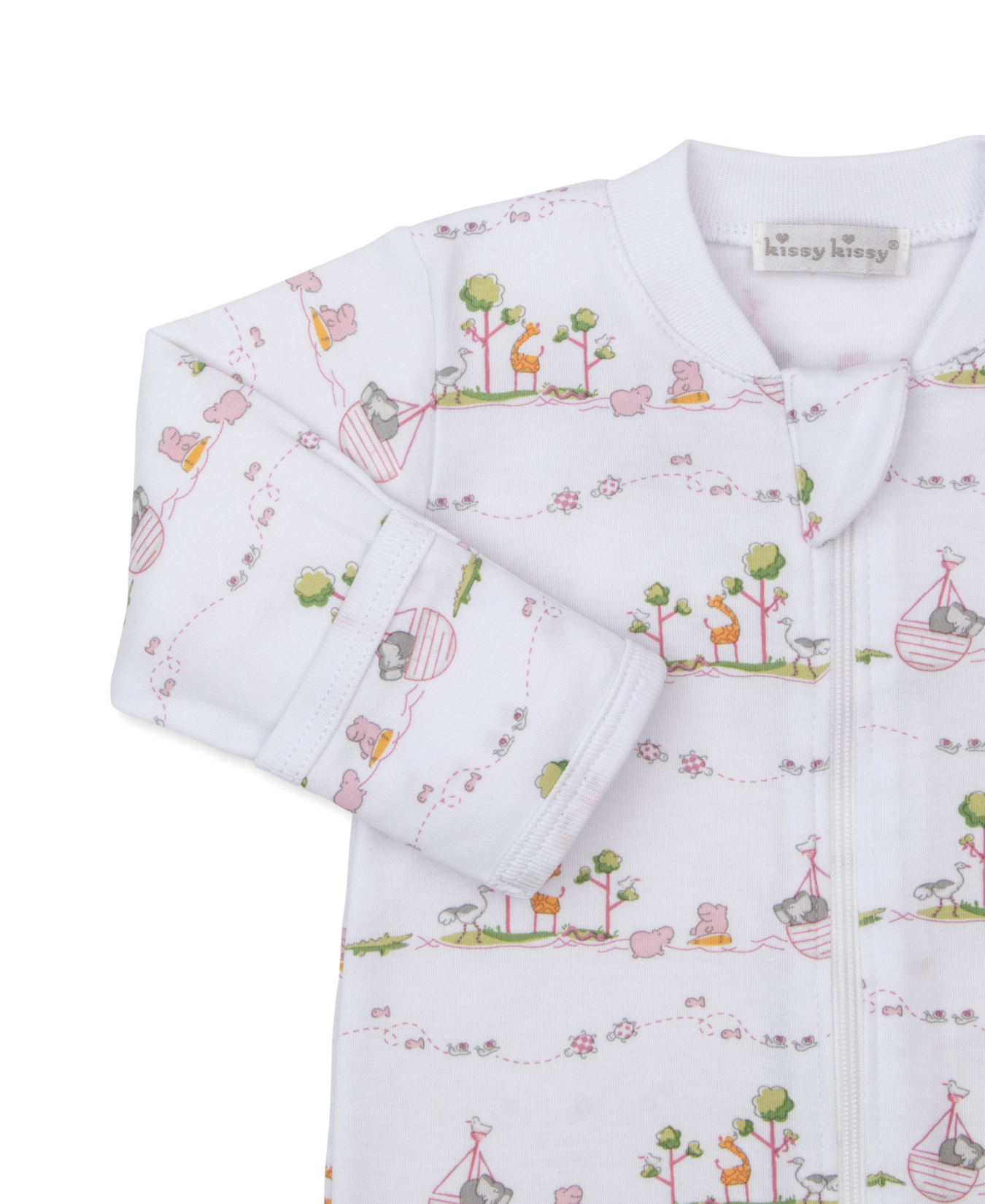 Noah's Print Footie With Zip_Kissy Kissy_F1635304PZ