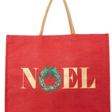 Noel Wreath Juco Carryall Tote
