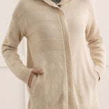 L/S Zip Front Sweater Cardigan-H. Nomad