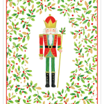 Nutcracker And Sprigs Petite Boxed Christmas Cards-Caspari-106007