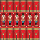 Nutcracker Drum 12-inch Christmas
Crackers- box of 6_Caspari_CK203-12-RED