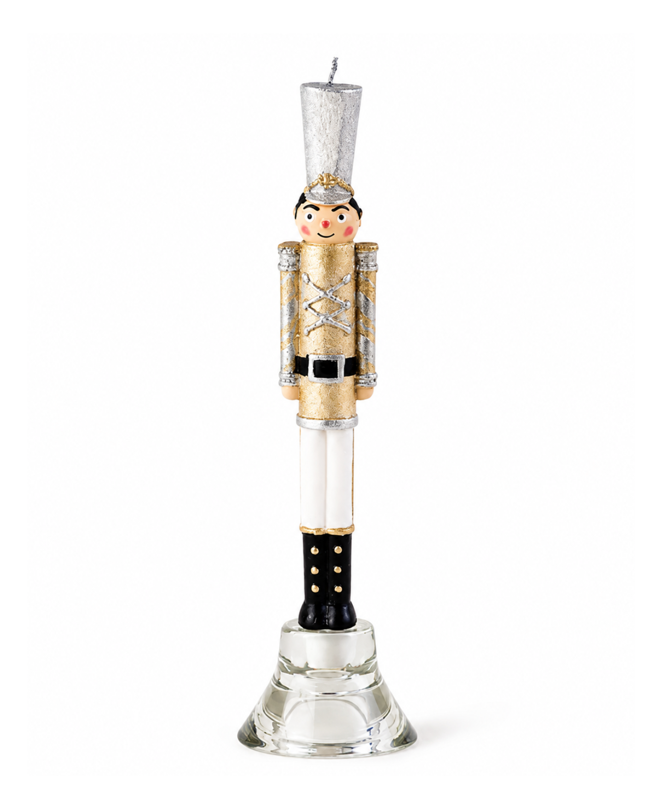  Nutcracker Taper Candle I Gold I 10"_One Hundred 80 Degrees_NE0269