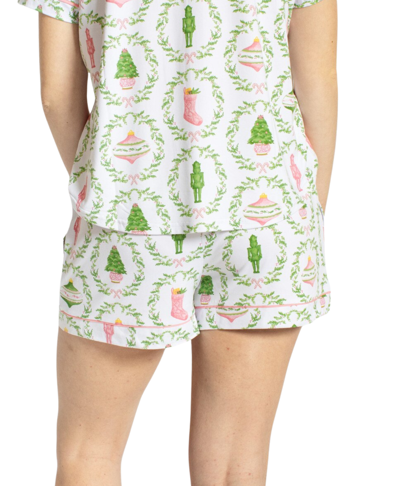 Nutcracker Trellis Sleep Shorts_The Royal Standard_273260976