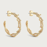 Coral Hoop Earring