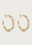 Coral Hoop Earring