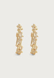 Coral Hoop Earring