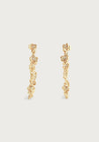 Orchid Hoop Earrings
