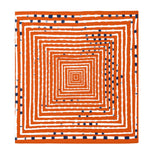 Orange + Navy Scarf_Swells
