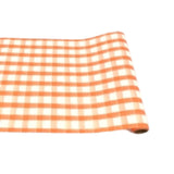 Orange Painted Check Runner_Hester&Cook_KP484