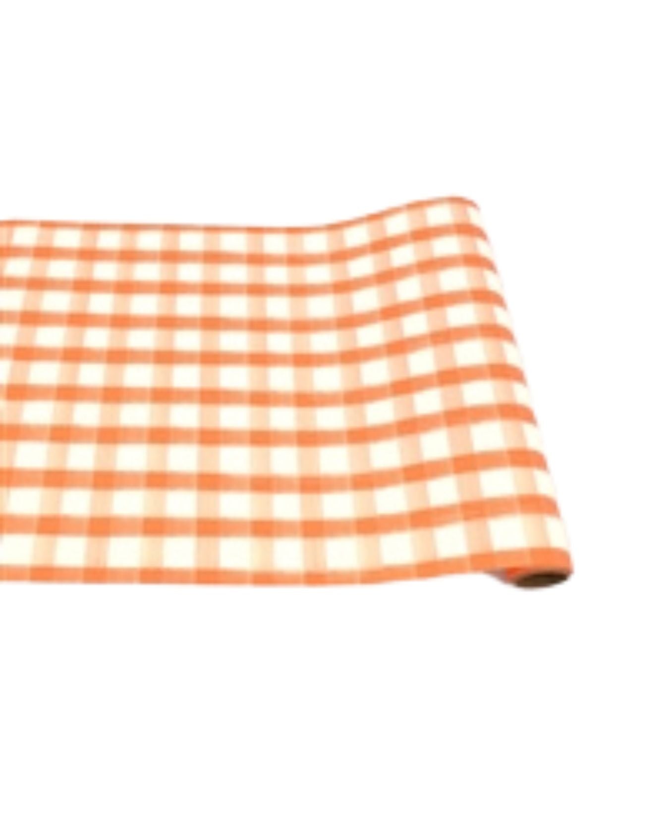 Orange Painted Check Runner_Hester&Cook_KP484