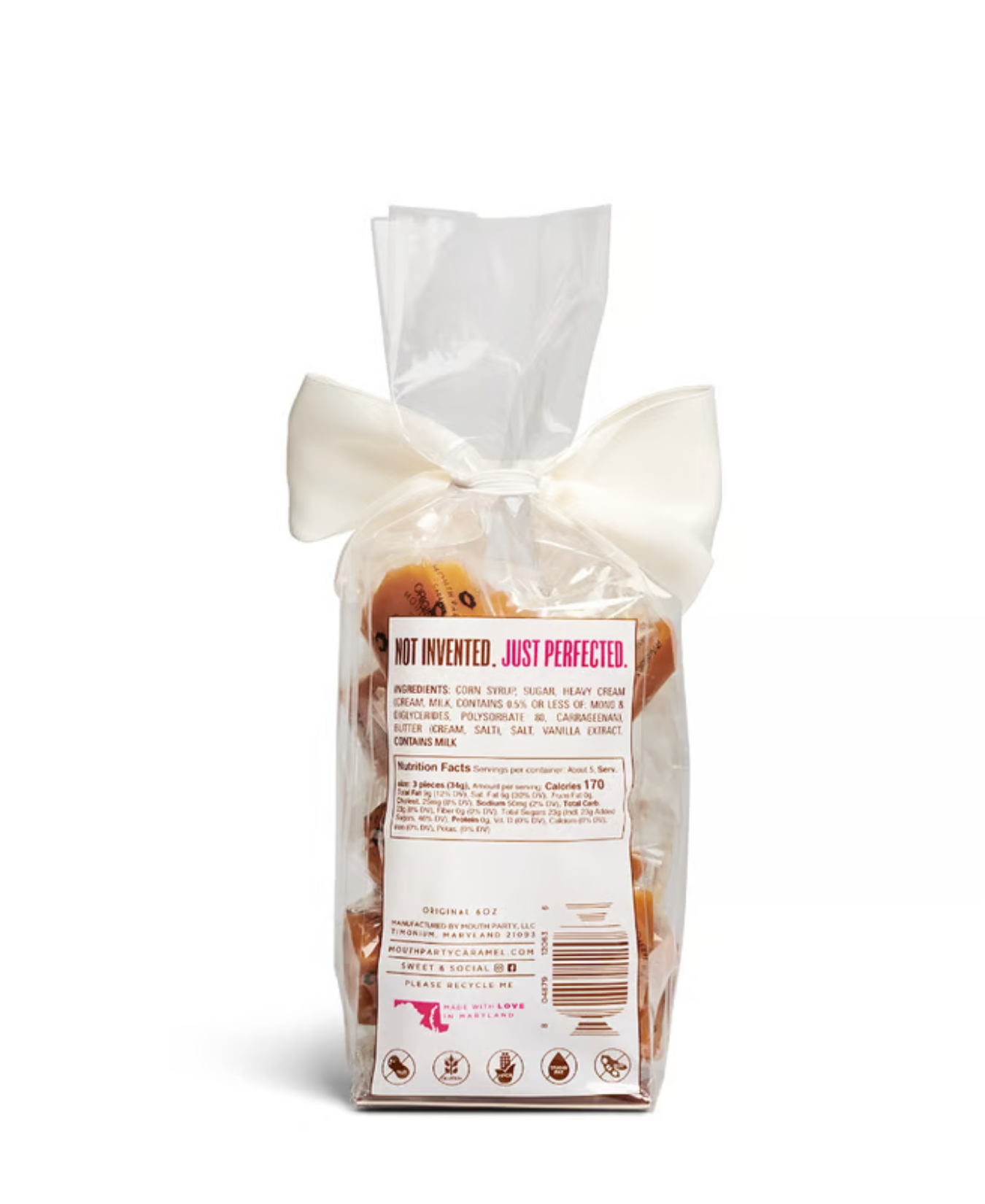Original Caramels | 6 Oz Gift Bag-Mouth Party Caramel-Original-6-w