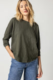 Long Sleeve Gusset Boatneck: Loden