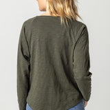 Long Sleeve Gusset Boatneck: Loden