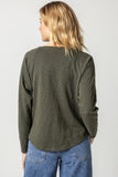 Long Sleeve Gusset Boatneck: Loden