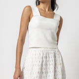 Cropped Tank White